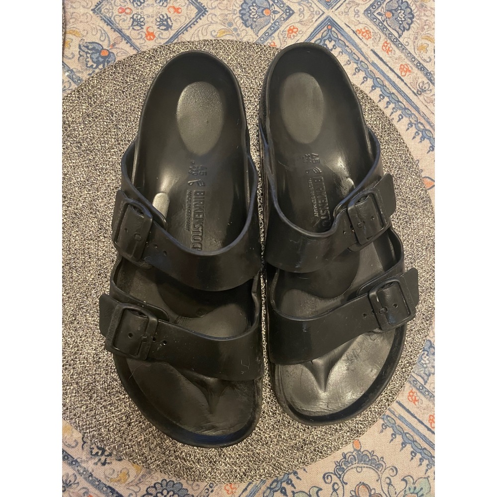 Birkenstock Arizona EVA Black Rubber Sandals Mens 45 L12 M12 Waterproof Slides